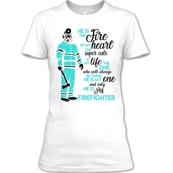 My Man Risk His Life To Save Strangers T Shirt, Gift For Firefighter T Shirt