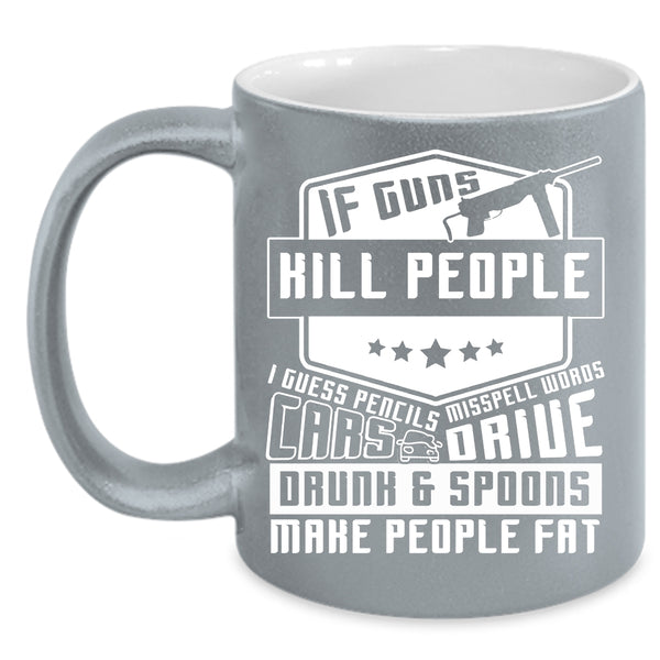 Cars Drive Drunk And Spoons Coffee Mug, Cool Car Drivers Coffee Cup
