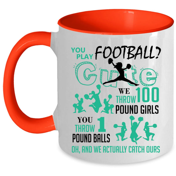 Cute Football Player Coffee Mug, You Play Football Accent Mug