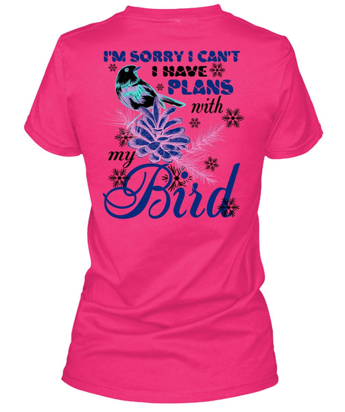 I Have Plans With My Bird T Shirt, Noel Christmas T Shirt