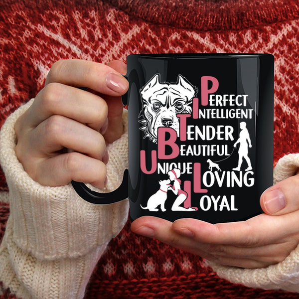 Pitbull Coffee Mug, Lovely Pitbull Lovers Coffee Cup