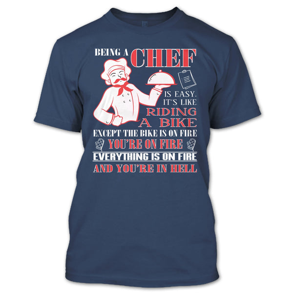 A black t-shirt with the shopify logo