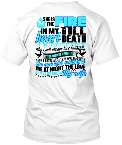 A black t-shirt with the shopify logo