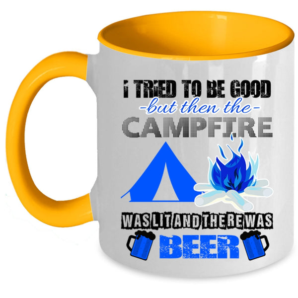 There Was Beer Coffee Mug, Campfire Was Lit Accent Mug