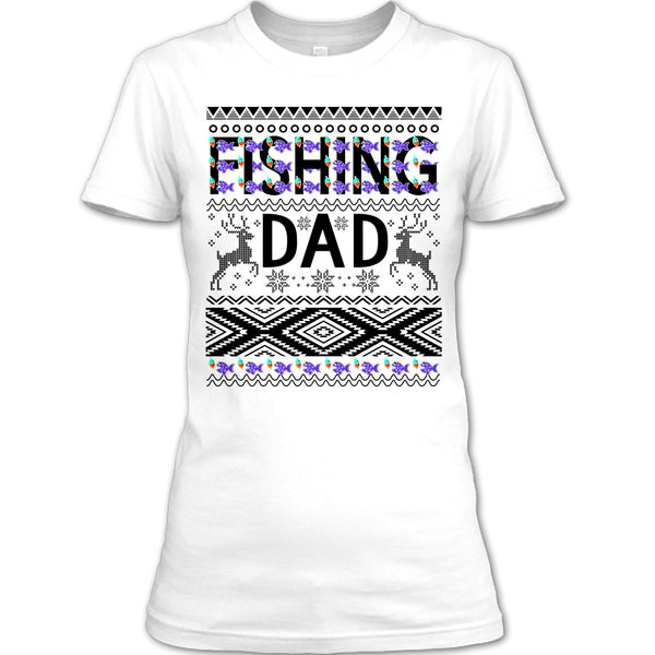 Fishing Dad T Shirt, Merry Christmas Gift T Shirt
