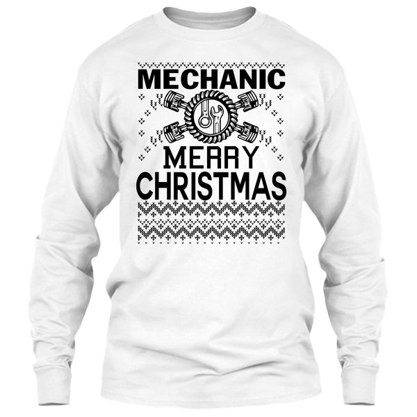 Mechanic Merry Christmas T Shirt, Merry Christmas Gift T Shirt