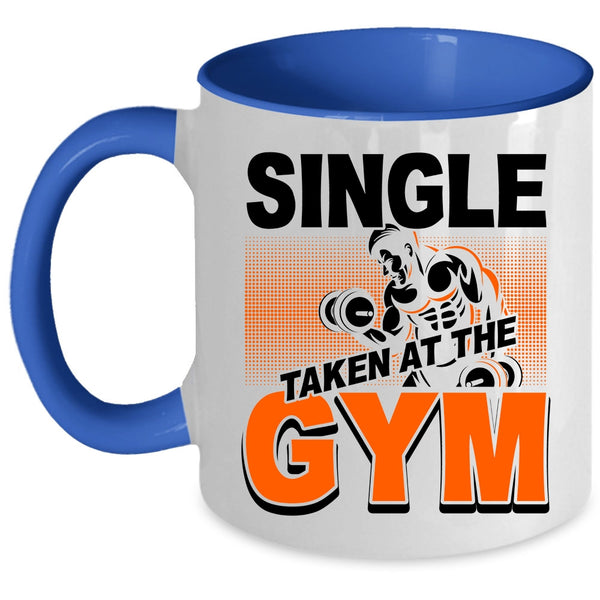 Funny Gymnast Coffee Mug, Single Taken At The Gym Accent Mug