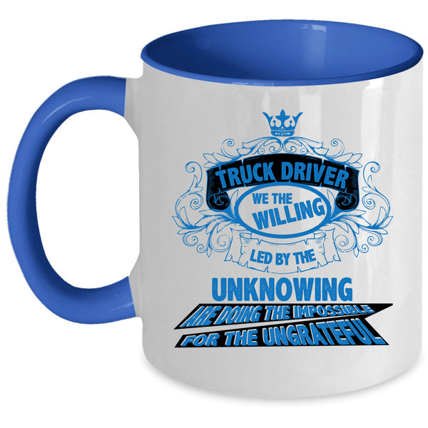 Cute Gift For Trucker Coffee Mug, Truck Driver Accent Mug