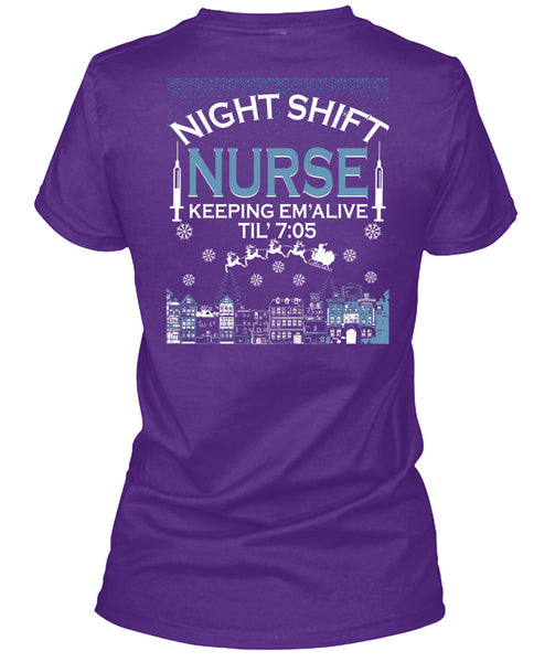 Night Shift Nurse Keeping T Shirt, This Girl Loves Christmas T Shirt