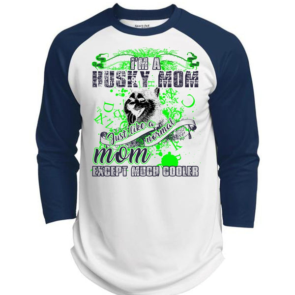 I'm A Husky Mom T Shirt, I Love Husky T Shirt, Awesome T-Shirts  (Polyester Game Baseball Jersey)