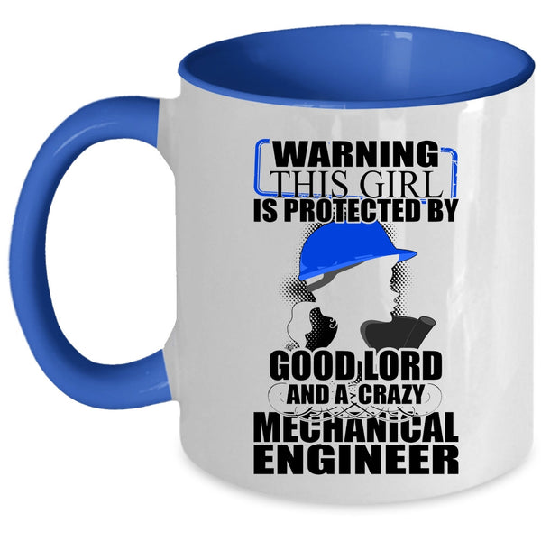 Couple Coffee Mug, This Girl Is Protected By A Mechanical Engineer Accent Mug