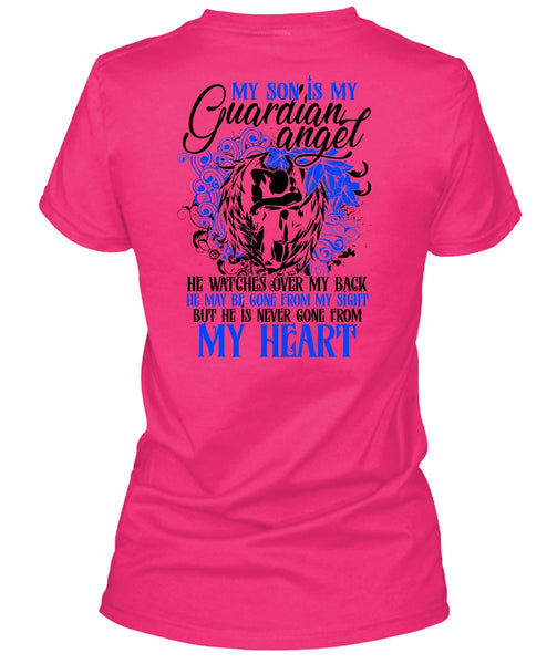 My Son Is My Guardian Angel T Shirt, I Love Son T Shirt