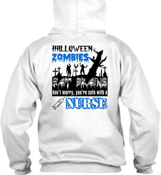 Halloween Zombies Eat Brains T Shirt, Wait For Halloween T Shirt