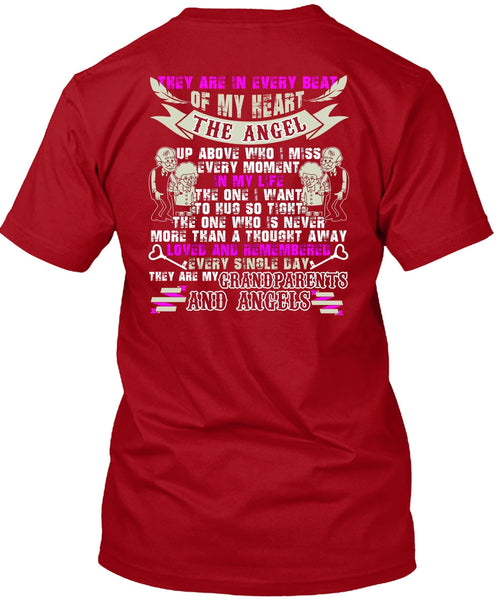 Grandparents And Angels T Shirt, Beat Of My Heart T Shirt