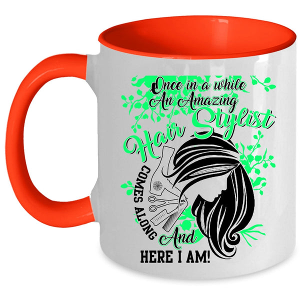 Cute Gift For Hairstylist Coffee Mug, Amazing Hair Stylist Accent Mug