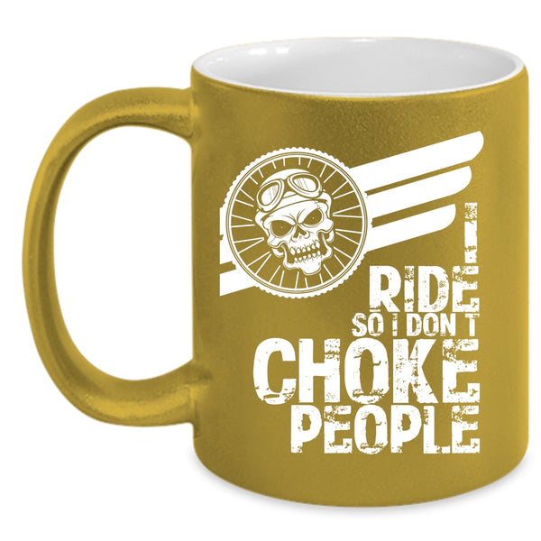 I Ride Coffee Mug, Cool Gift For Equestrians Coffee Cup