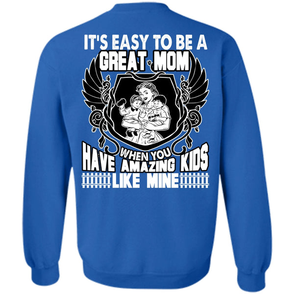 Amazing Kids T Shirt, I Love Mom Sweatshirt
