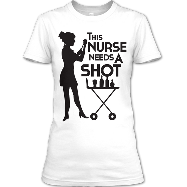 A black t-shirt with the shopify logo