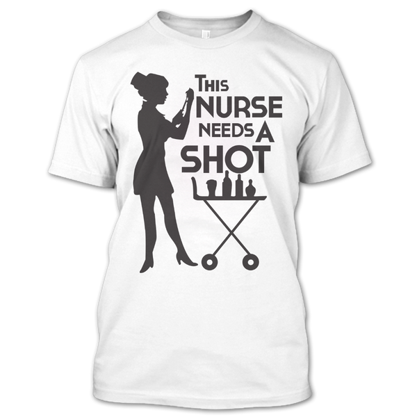 A black t-shirt with the shopify logo