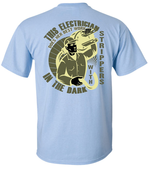 This Is Electrician T Shirt, In The Dark T Shirt