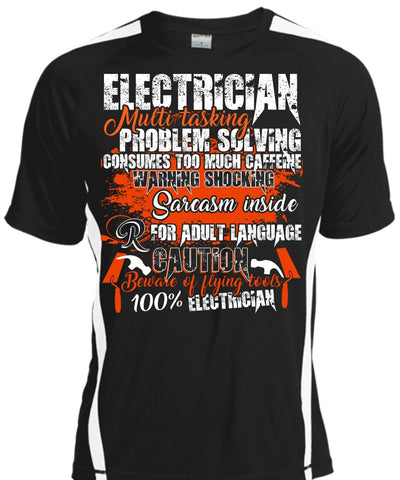 A black t-shirt with the shopify logo