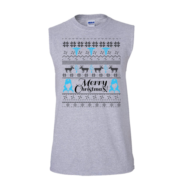 Coolest Nurse T Shirt, Gift For Merry Christmas T Shirt, Awesome t-shirts (Men's Cotton Sleeveless)