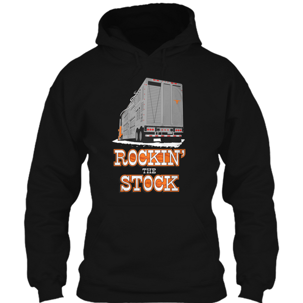 A black t-shirt with the shopify logo