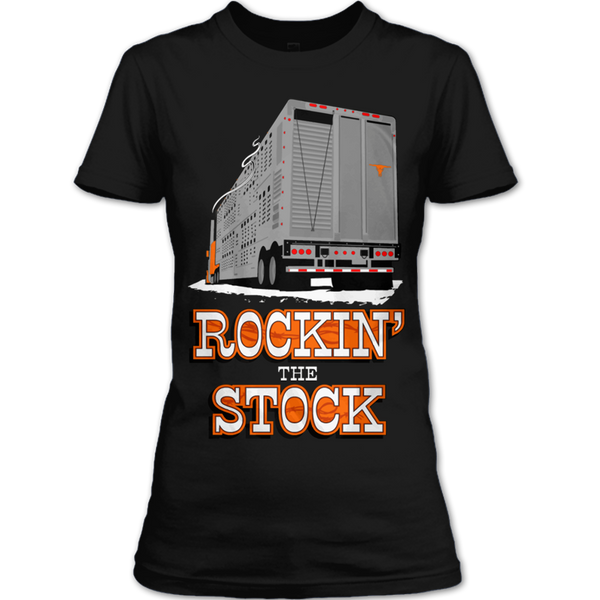 A black t-shirt with the shopify logo