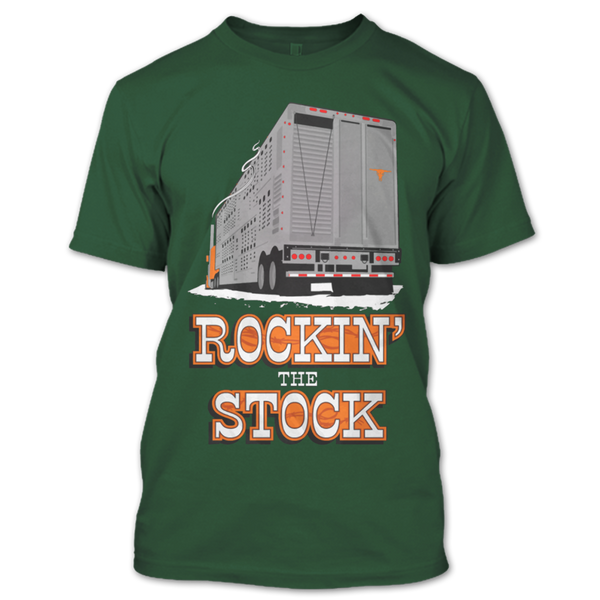 A black t-shirt with the shopify logo