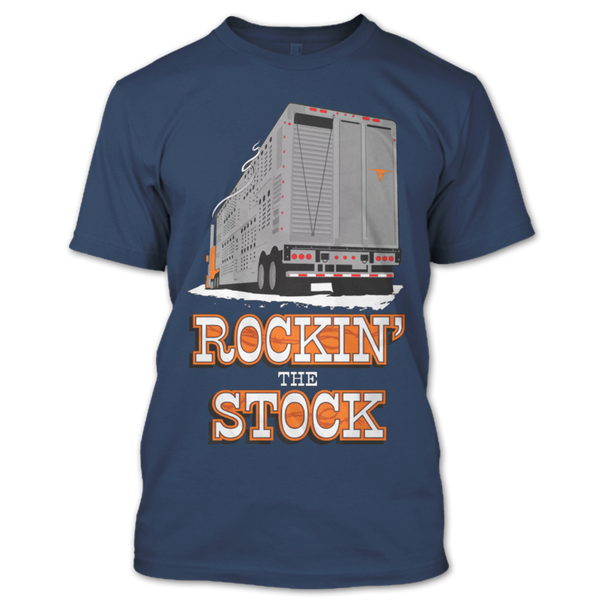 A black t-shirt with the shopify logo