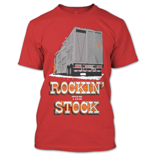 A black t-shirt with the shopify logo