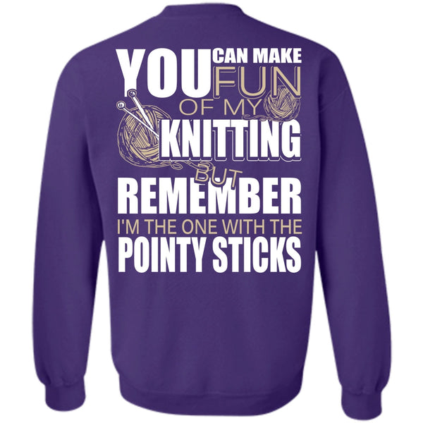 Pointy Sticks T Shirt, I Love Knitting Sweatshirt