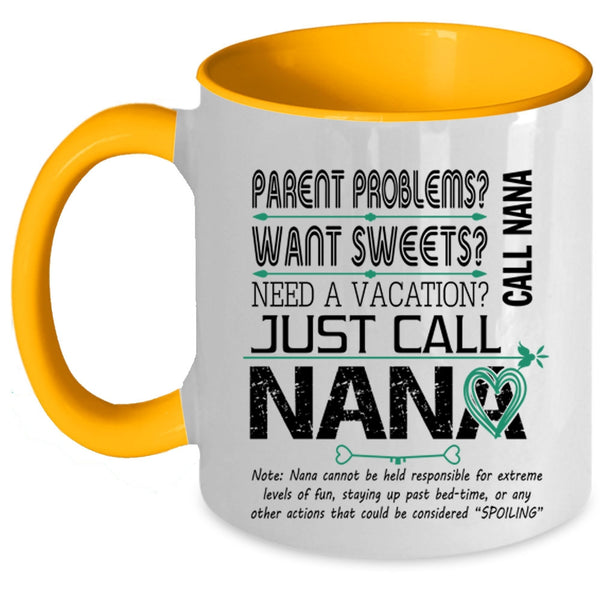 I Love Being A Nana Coffee Mug, Happiness Is Being A Nana Accent Mug