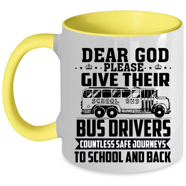 Cute School Bus Driver Coffee Mug, Funny School Bus Driver Accent Mug