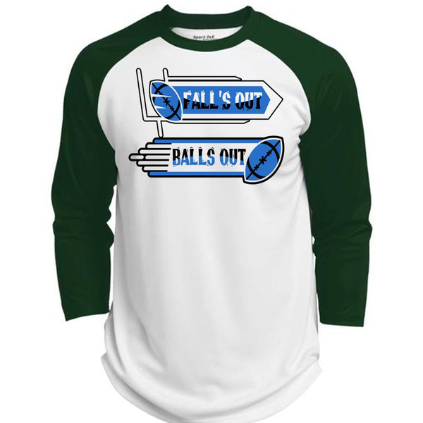 Fall's Out Balls Out T Shirt, I Love Football T Shirt, Awesome T-Shirts  (Polyester Game Baseball Jersey)