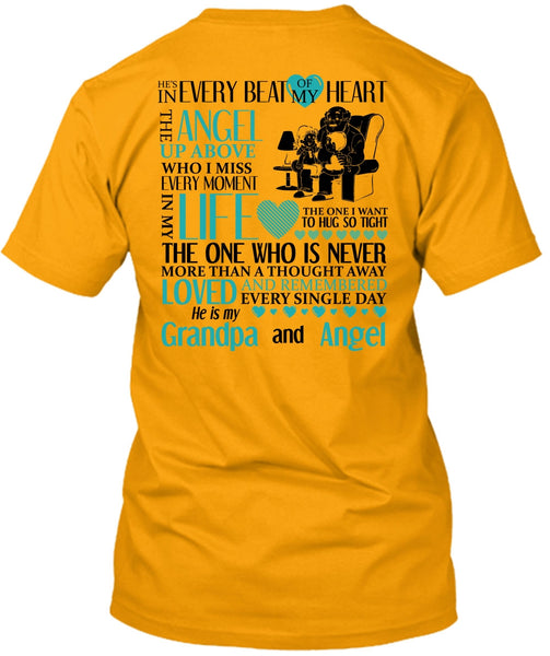 Grandpa And Angel T Shirt, I Love Grandpa T Shirt