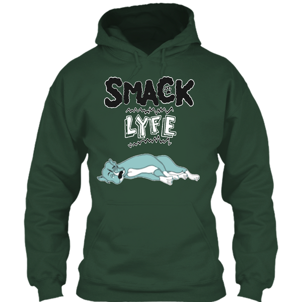 A black t-shirt with the shopify logo