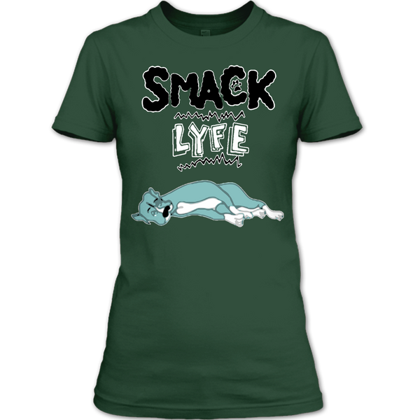 A black t-shirt with the shopify logo