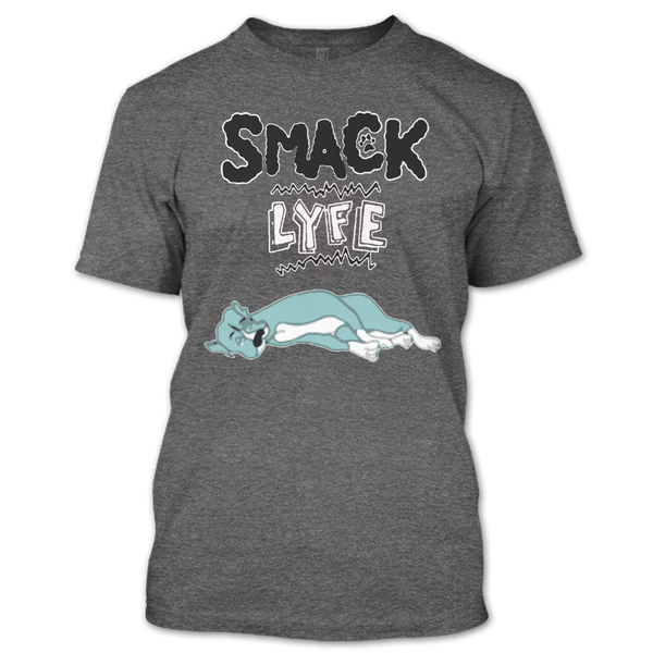 A black t-shirt with the shopify logo