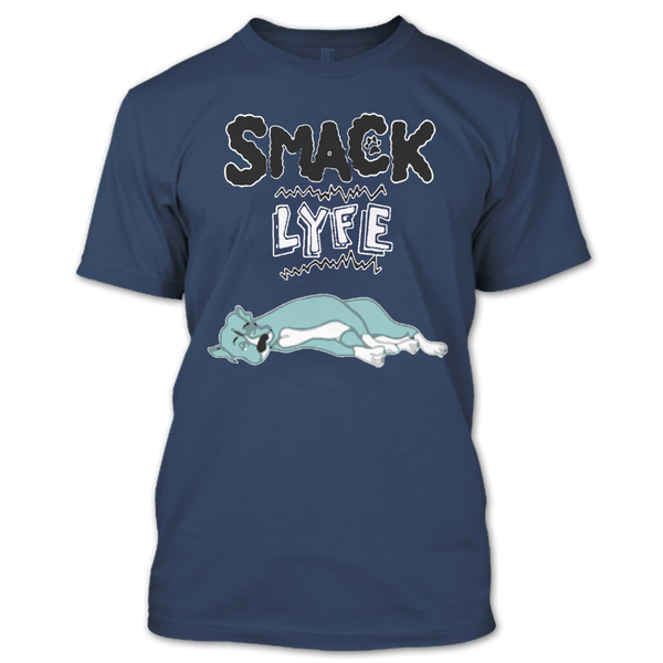 A black t-shirt with the shopify logo