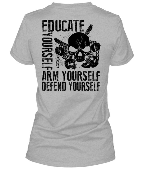 Educate Yourself Arm Yourself T Shirt, I Love Veteran T Shirt