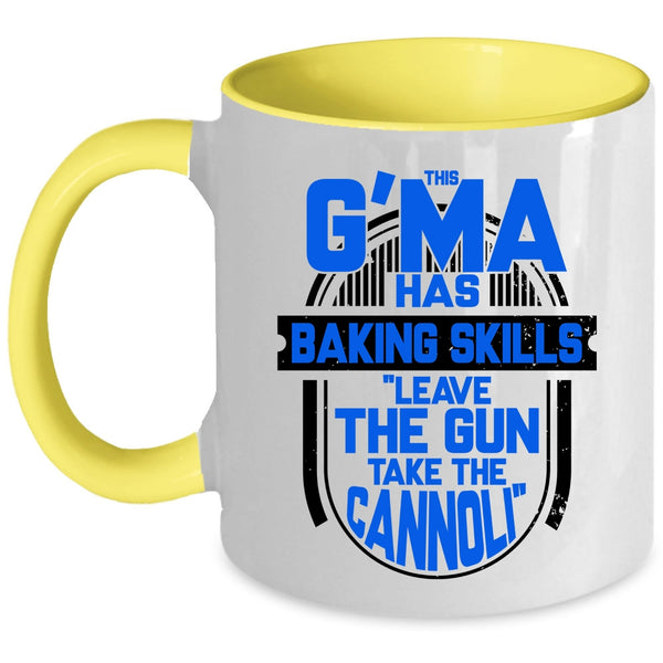 Funny Gift For Baker Coffee Mug, This G'ma Has Baking Skills Accent Mug