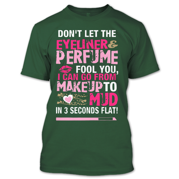 A black t-shirt with the shopify logo