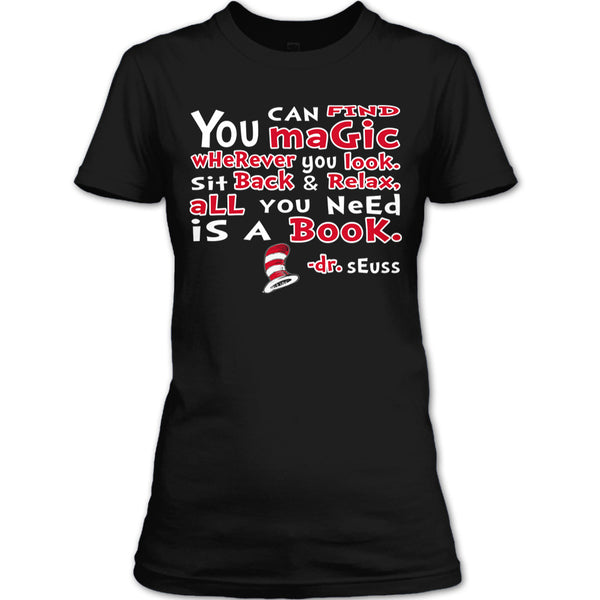 A black t-shirt with the shopify logo