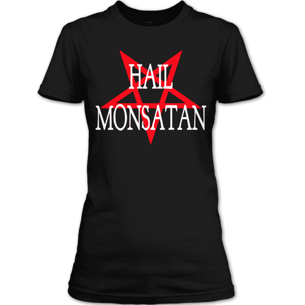 A black t-shirt with the shopify logo