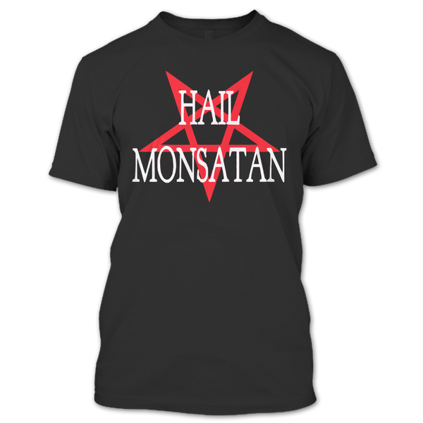 A black t-shirt with the shopify logo