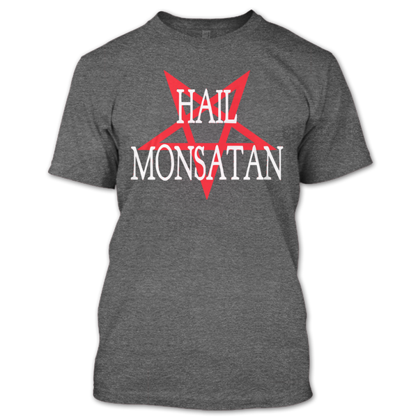 A black t-shirt with the shopify logo