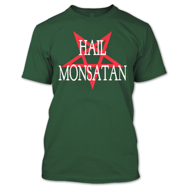 A black t-shirt with the shopify logo