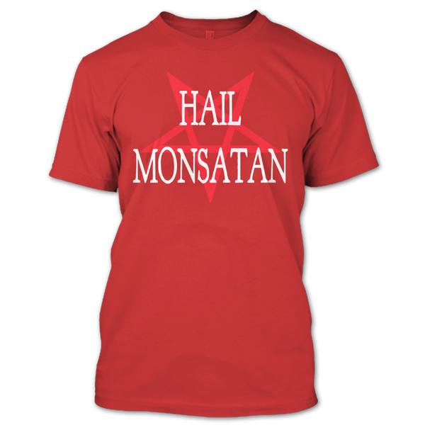 A black t-shirt with the shopify logo