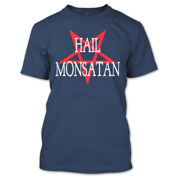 A black t-shirt with the shopify logo